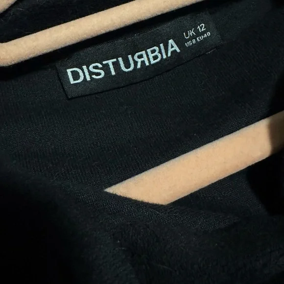 Disturbia Black Shirt with Mushroom Embroidery - Picture 4 of 5